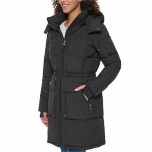 DKNY Black Puffer Coat